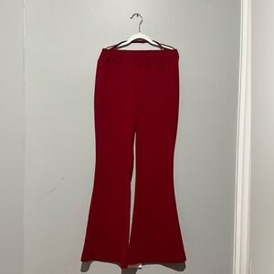 Red bell Bottoms, with waist strong.